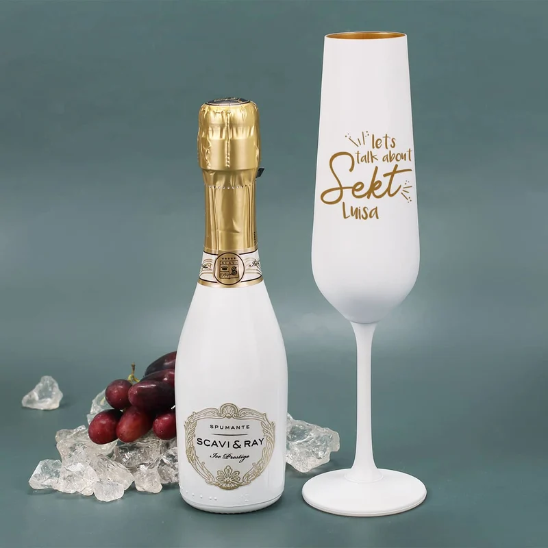 Sektglas und Scavi & Ray Piccolo - Let's talk about Sekt