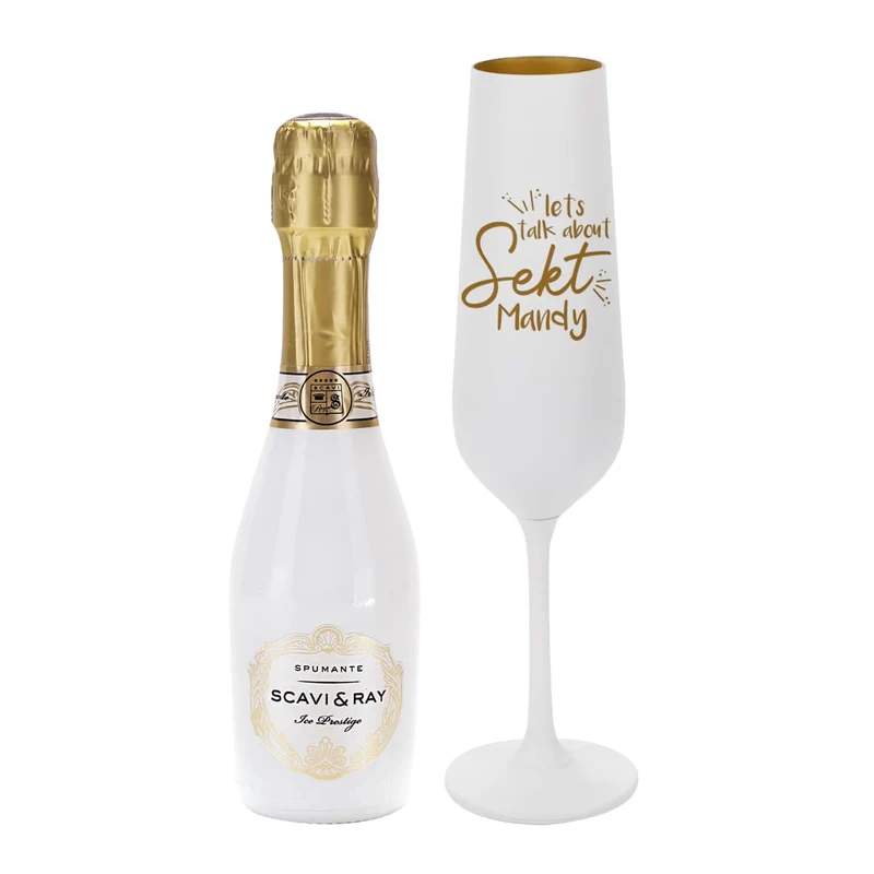Sektglas und Scavi & Ray Piccolo - Let's talk about Sekt