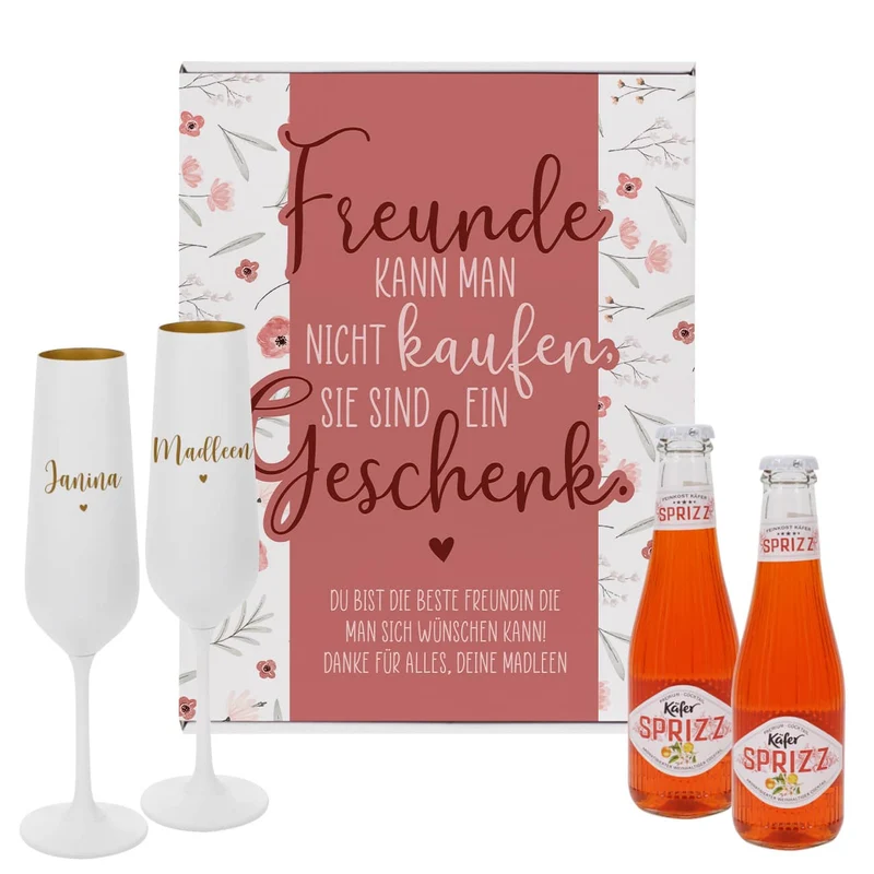 Freunde sind ein Geschenk - Käfer Sprizz Geschenkset für Freundinnen