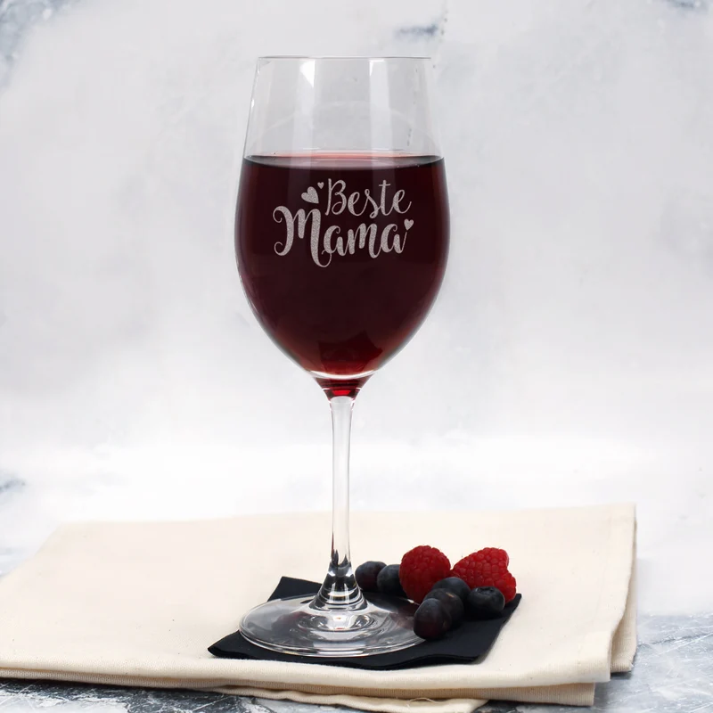Biorebe Wein Geschenkset zum Muttertag mit Weinglas in Geschenkbox | Geschenk für Mama