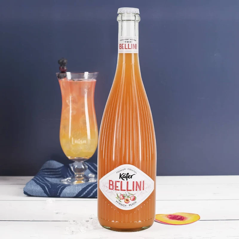 Maritimes Geschenkset mit Bellini und Cocktailglas