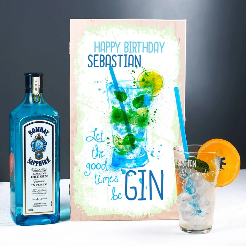 Gin Präsent zum Geburtstag - Let the good times beGIN