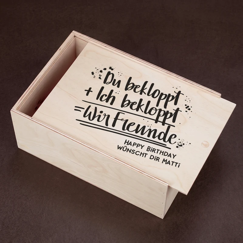 Whisky-Geschenkset für Freunde mit Humor - Whiskyglas mit Glenfiddich Whisky