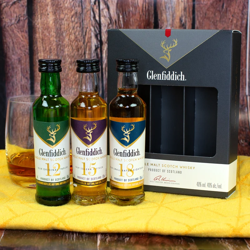 Whisky-Geschenkset für Freunde mit Humor - Whiskyglas mit Glenfiddich Whisky