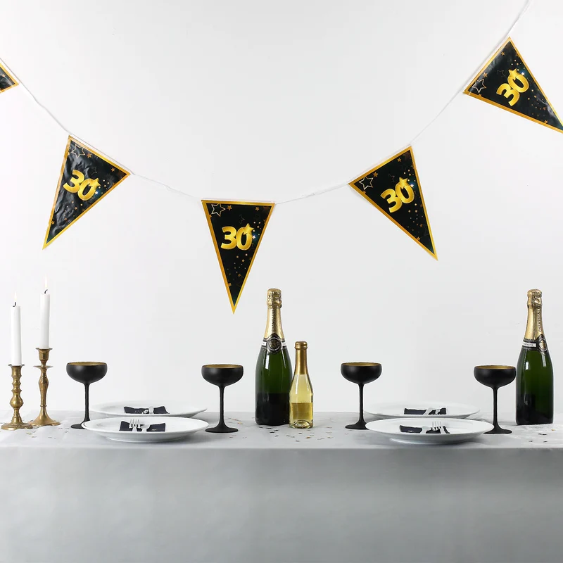 Wimpel-Girlande zum 30. Geburtstag - Star
