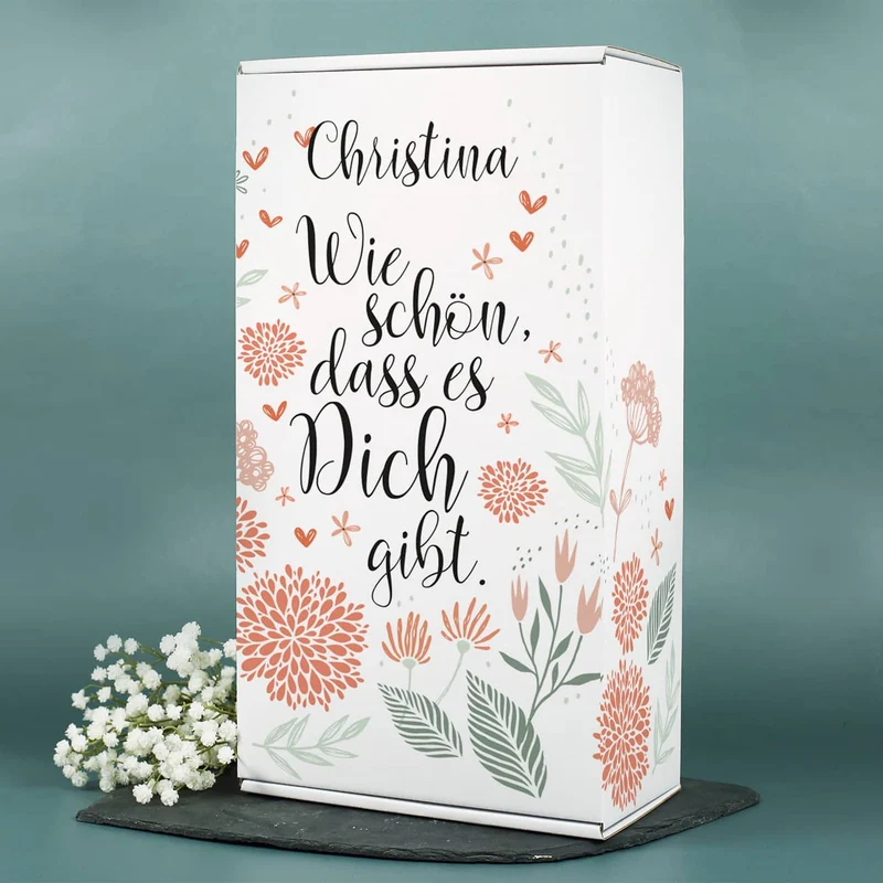 Wie schön, dass es Dich gibt. - Fruchtsecco Geschenkset in zwei Varianten