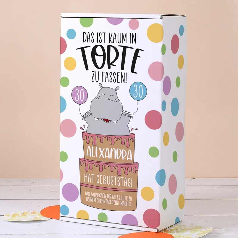 Das ist kaum in Torte zu fassen! Wein Geschenkset zum Geburtstag mit Biorebe Wein