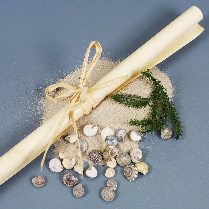 Romantische Flaschenpost mit maritimen Aufkleber und Ihren Wunschnamen