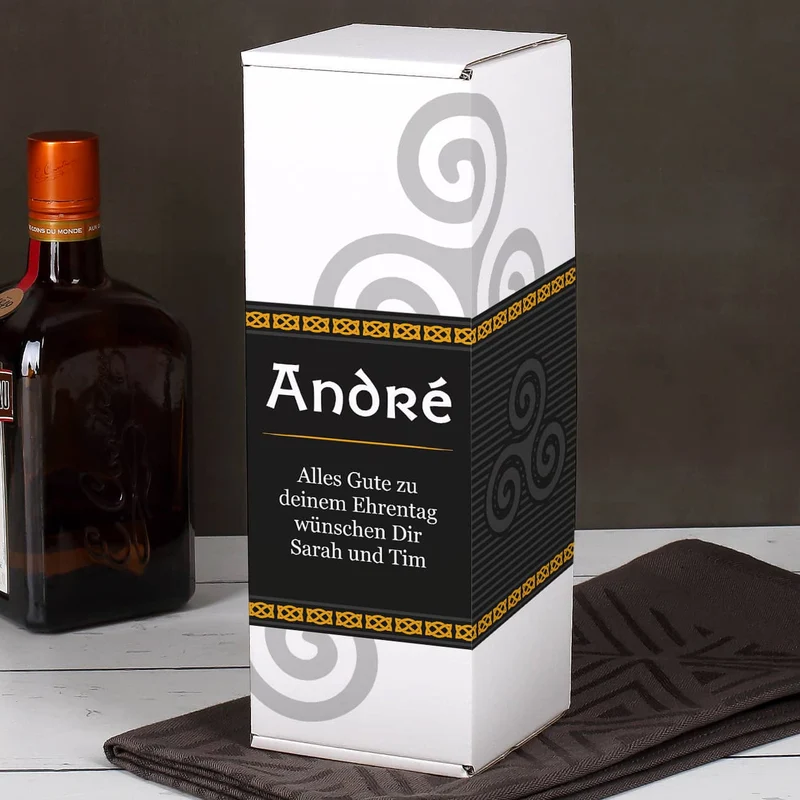 Whisky Geschenk-Set mit Ardbeg 10 Miniatur-Flasche und graviertem Glas