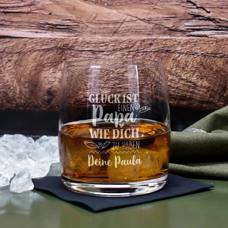 Glück ist, einen Papa wie dich zu haben - Glenfiddich Whisky Geschenkset