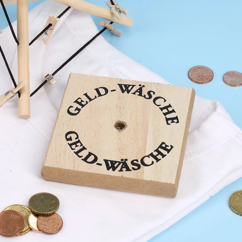 Geldwäsche-Spinne für Geburtstagsgeld