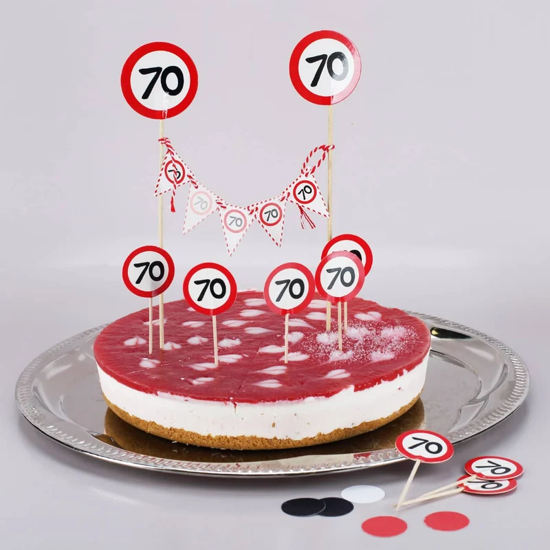 Torten-Deko Set zum 70. Geburtstag