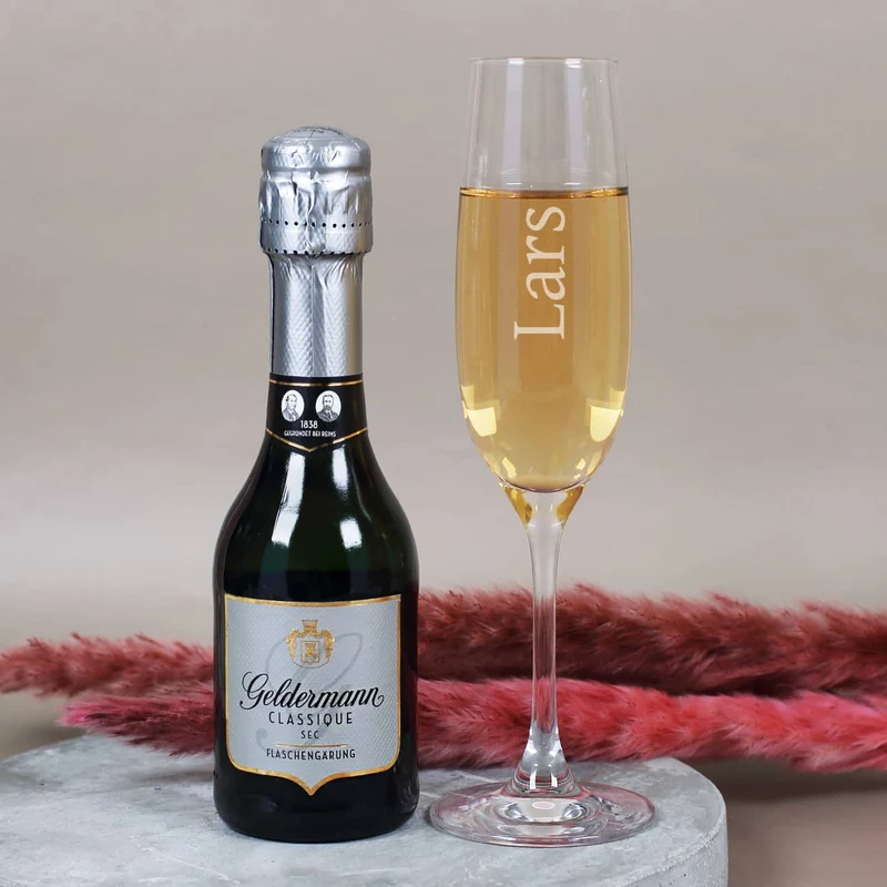 Star des Tages Geschenkset mit Sektglas und Sekt | Geldermann Flaschengärung