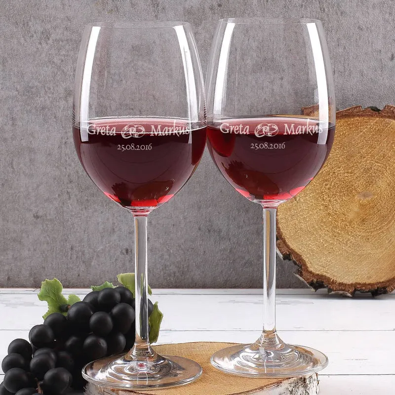 Weinset mit persönlicher Gravur zur Silberhochzeit