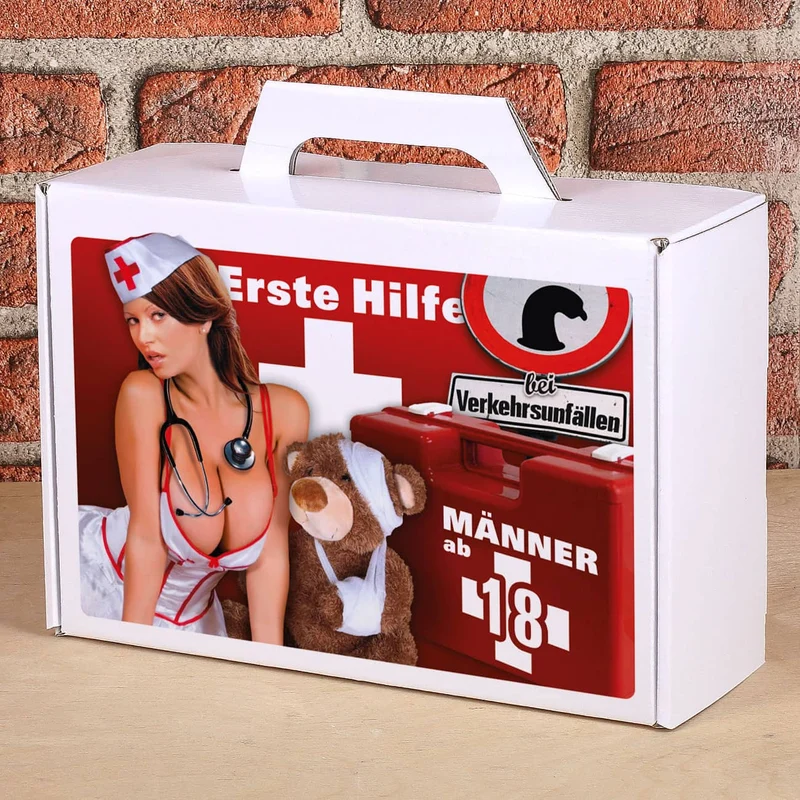 Erste Hilfe Koffer bei Verkehrsunfällen für Männer ab 18