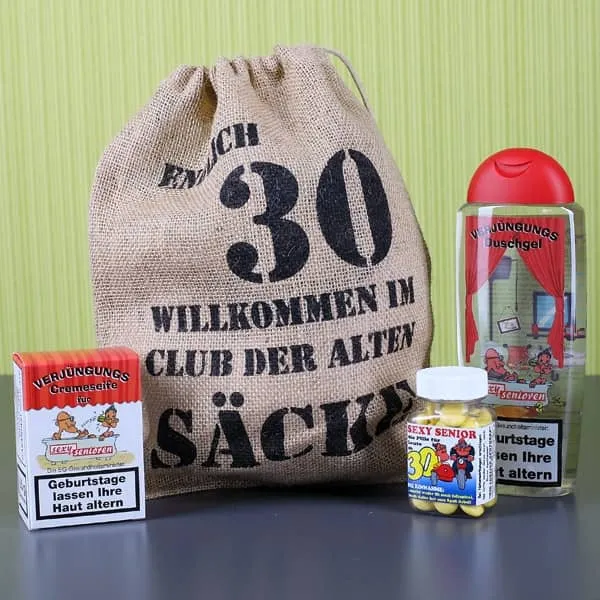 Geburtstagsgeschenk Set 30 (4-Teilig)