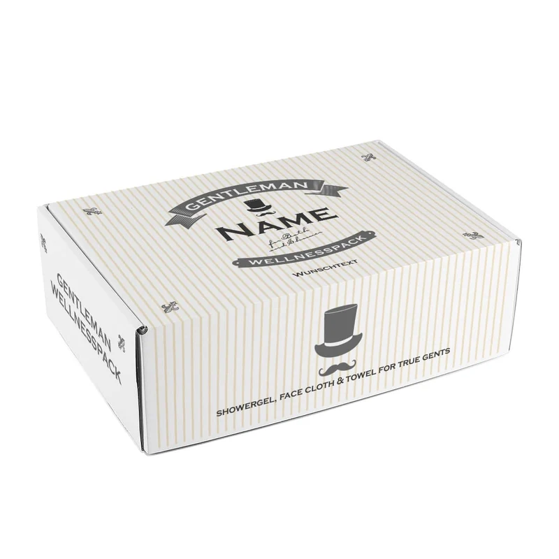 Gentleman - Wellnesspack mit Handtuch und Duschgel in Geschenkbox