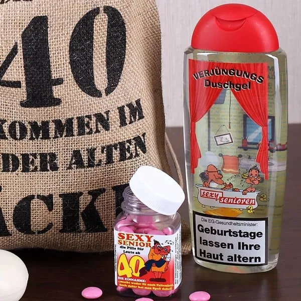 Geburtstagsgeschenk Set 40 (4-Teilig)