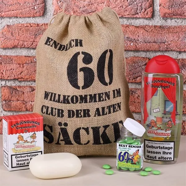 Geburtstagsgeschenk Set 60 (4-teilig)