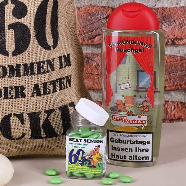 Geburtstagsgeschenk Set 60 (4-teilig)