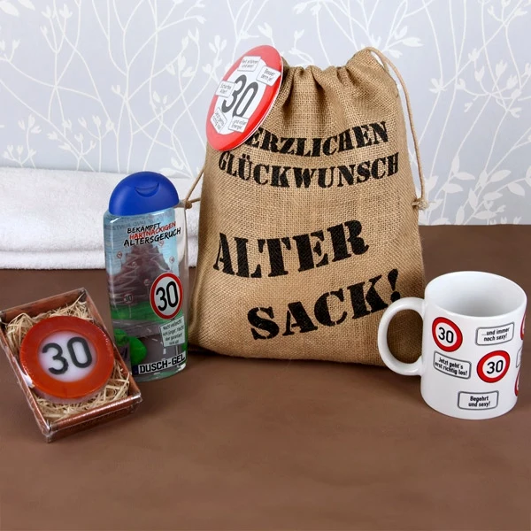 Geschenkset Verkehrszeichen zum 30. Geburtstag (5-teilig)