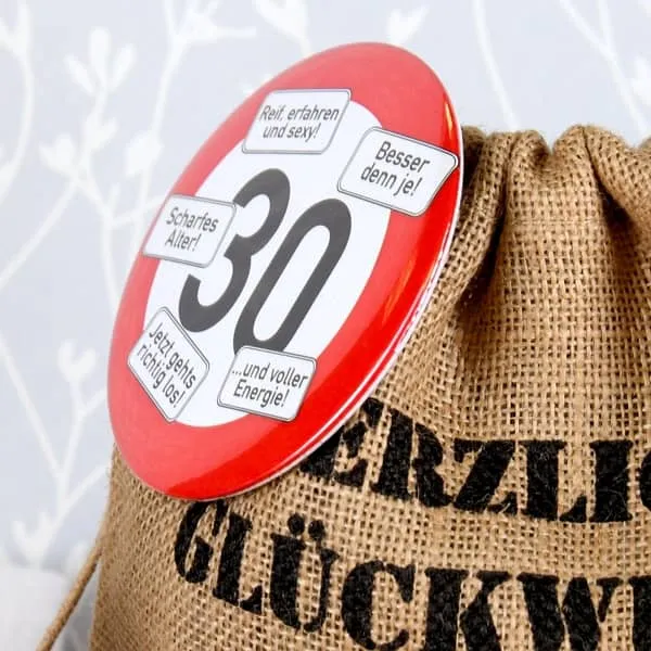 Geschenkset Verkehrszeichen zum 30. Geburtstag (5-teilig)