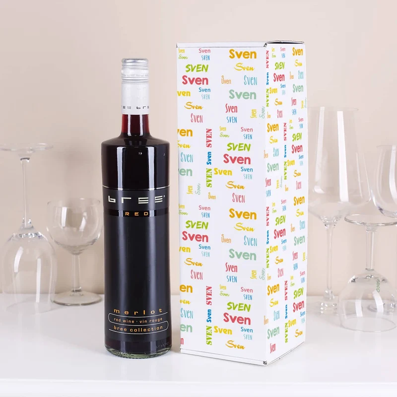 BREE Wein in 3 Sorten mit persönlicher Flaschenverpackung