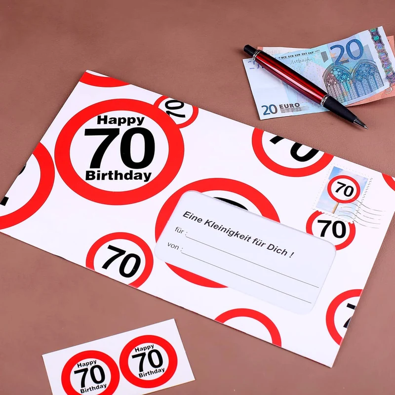 XXL Geldgeschenk zum 70. Geburtstag