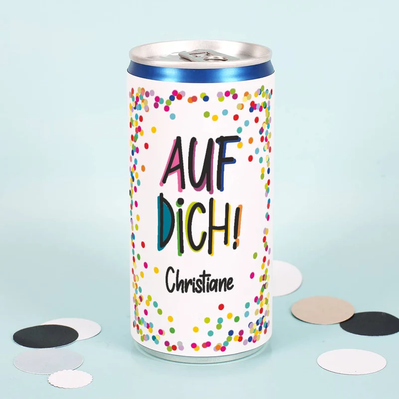 Happy Birthday Geschenkset aus Secco, Glas, Schokolade und Folienballon