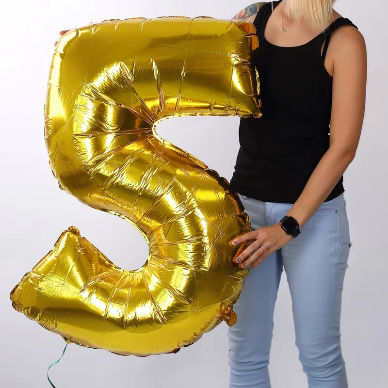 Riesiger Folienballon in Gold - 5