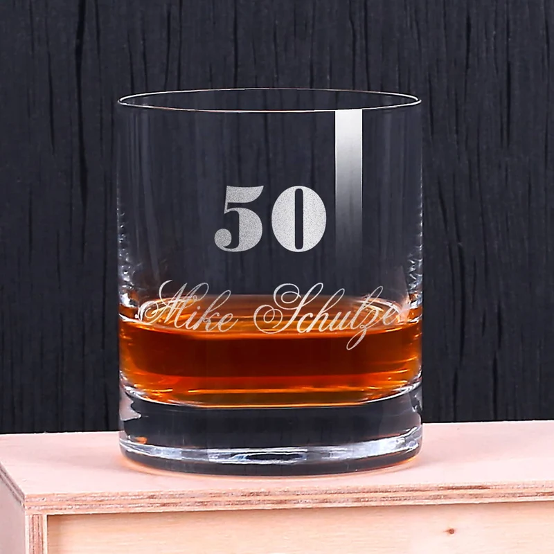 Whisky Set zum Geburtstag mit Auchentoshan und 2 Gläsern