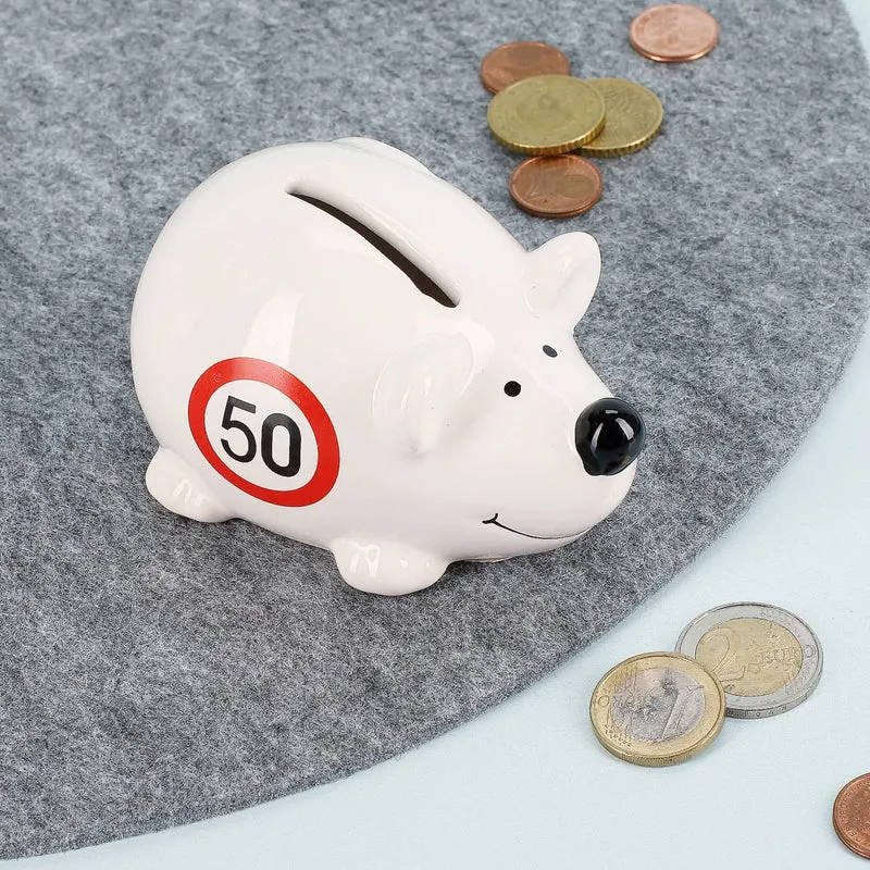 Kleine Spar - Maus zum 50. Geburtstag