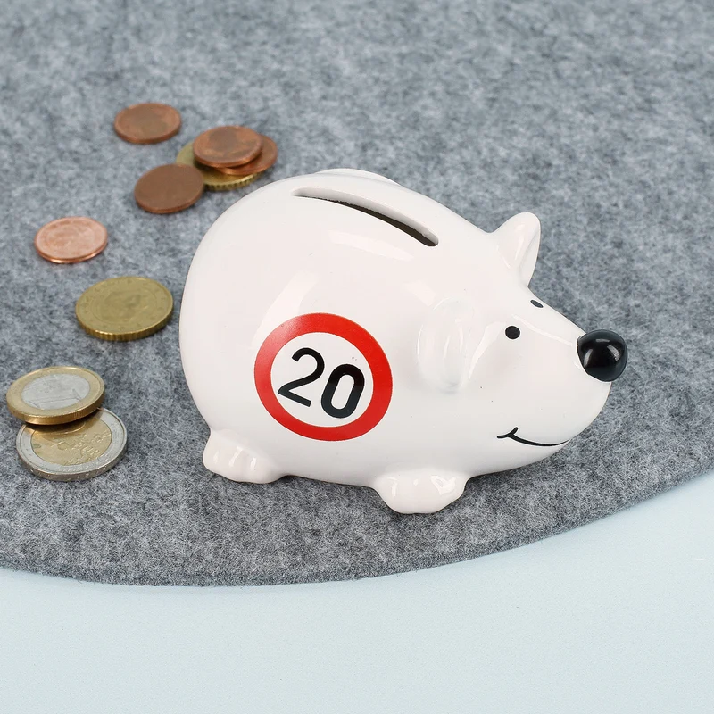 Kleine Spar - Maus zum 20. Geburtstag
